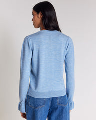 Cardigan Rosalie bleu ciel