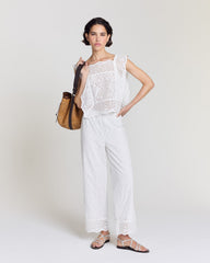 Pantalon Hollis blanc naturel