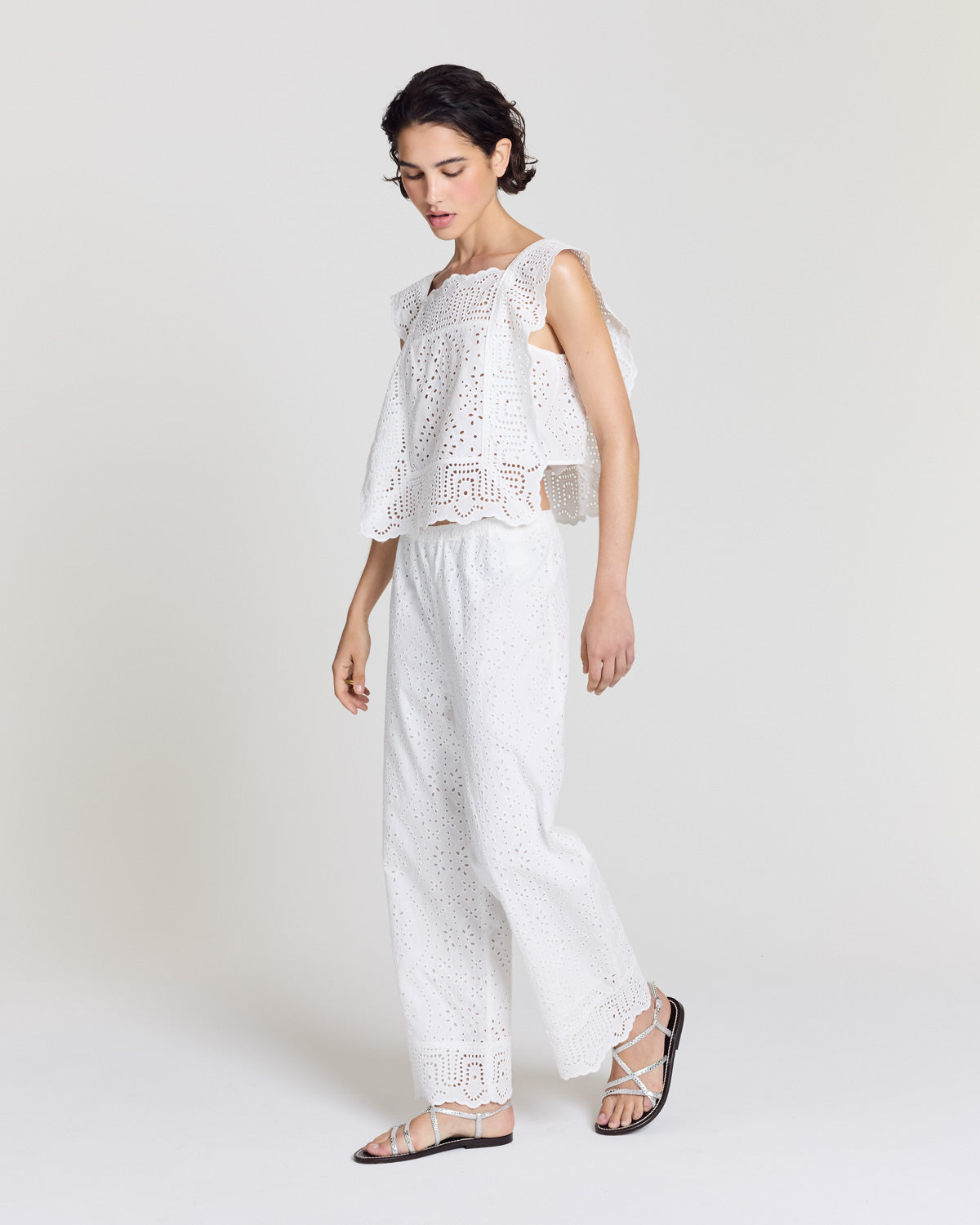 Pantalon Hollis blanc naturel