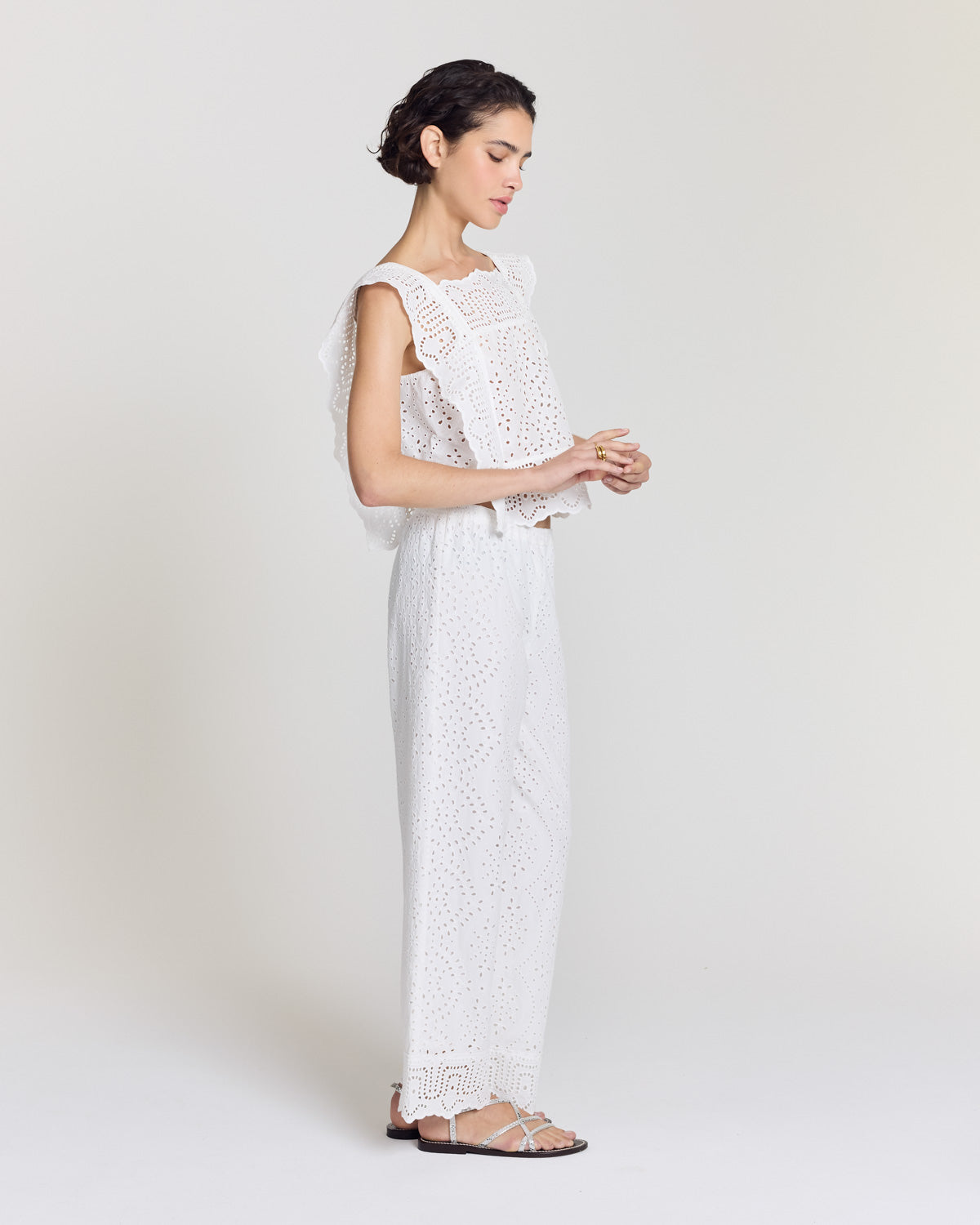 Pantalon Hollis blanc naturel