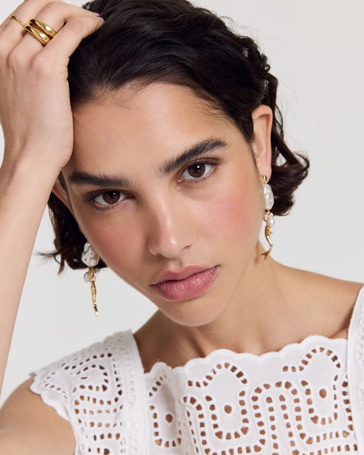 Boucles d'oreille Olivia poisson doré