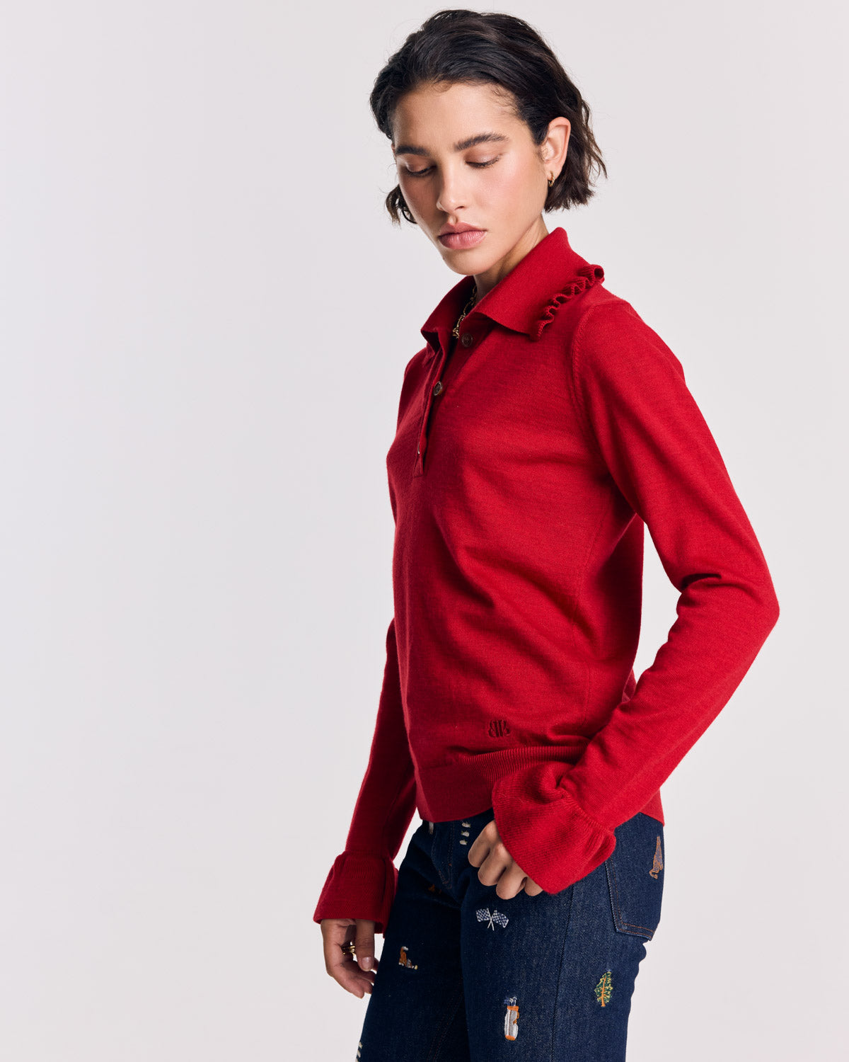 Pull Sonia rouge