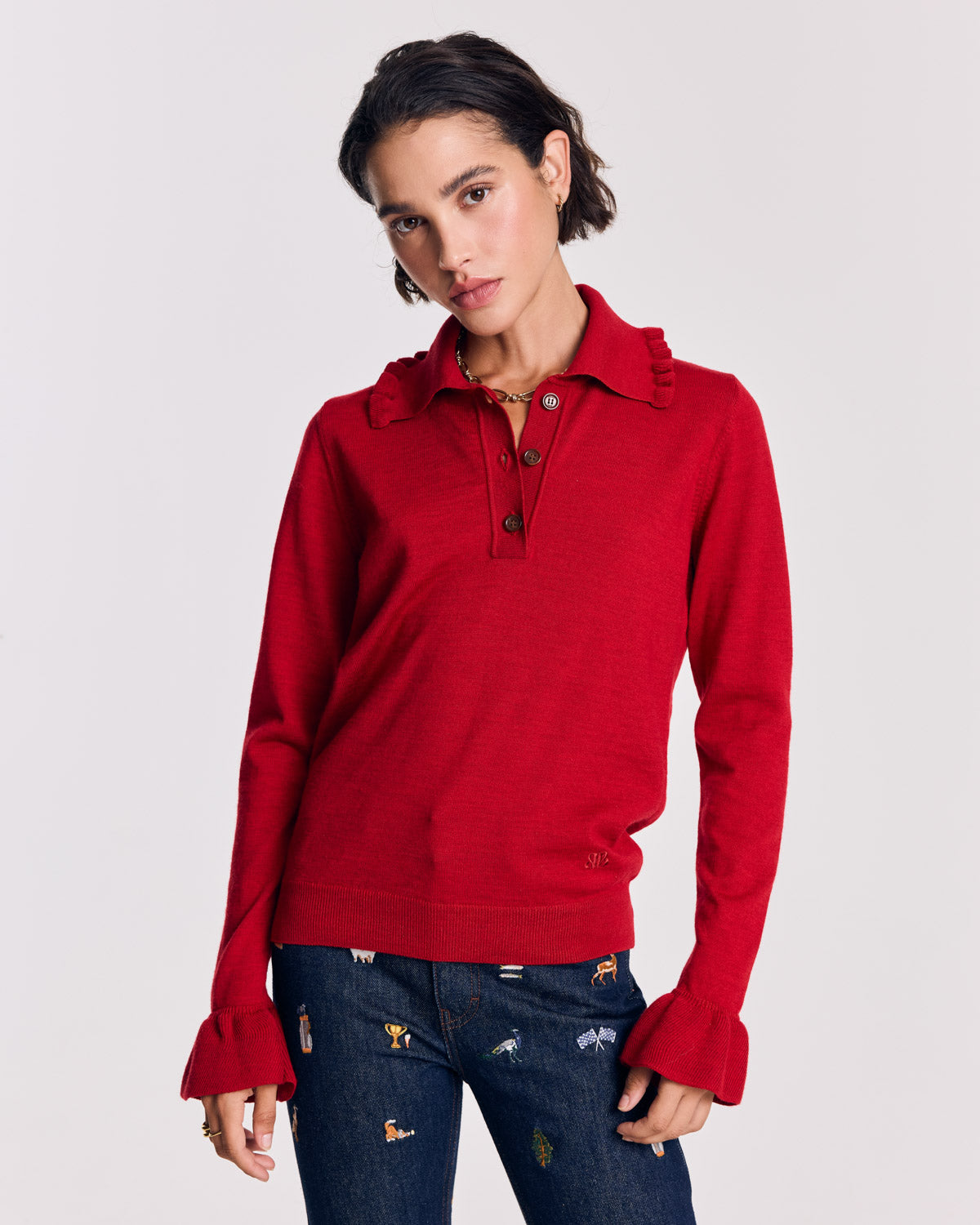 Pull Sonia rouge
