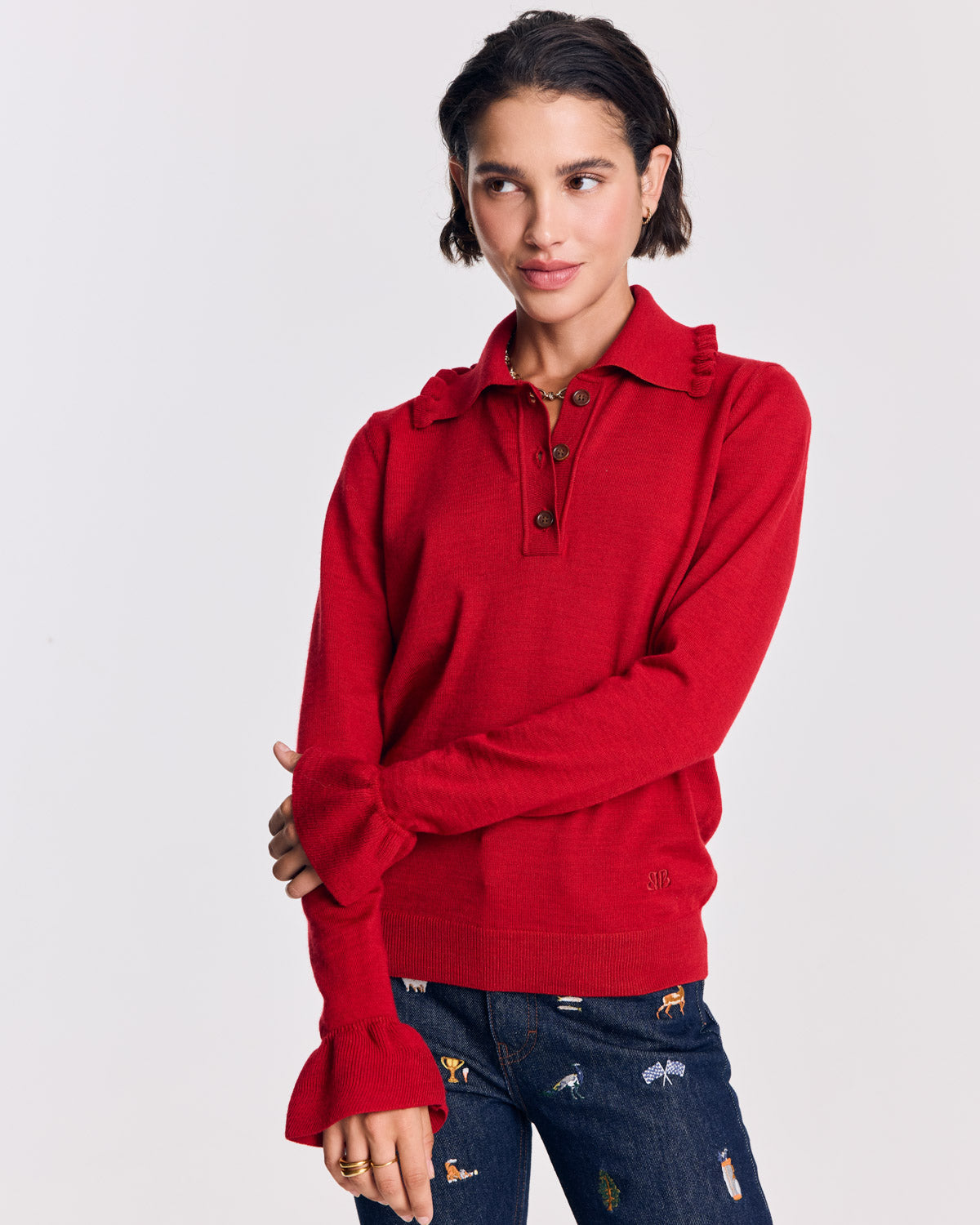 Pull Sonia rouge