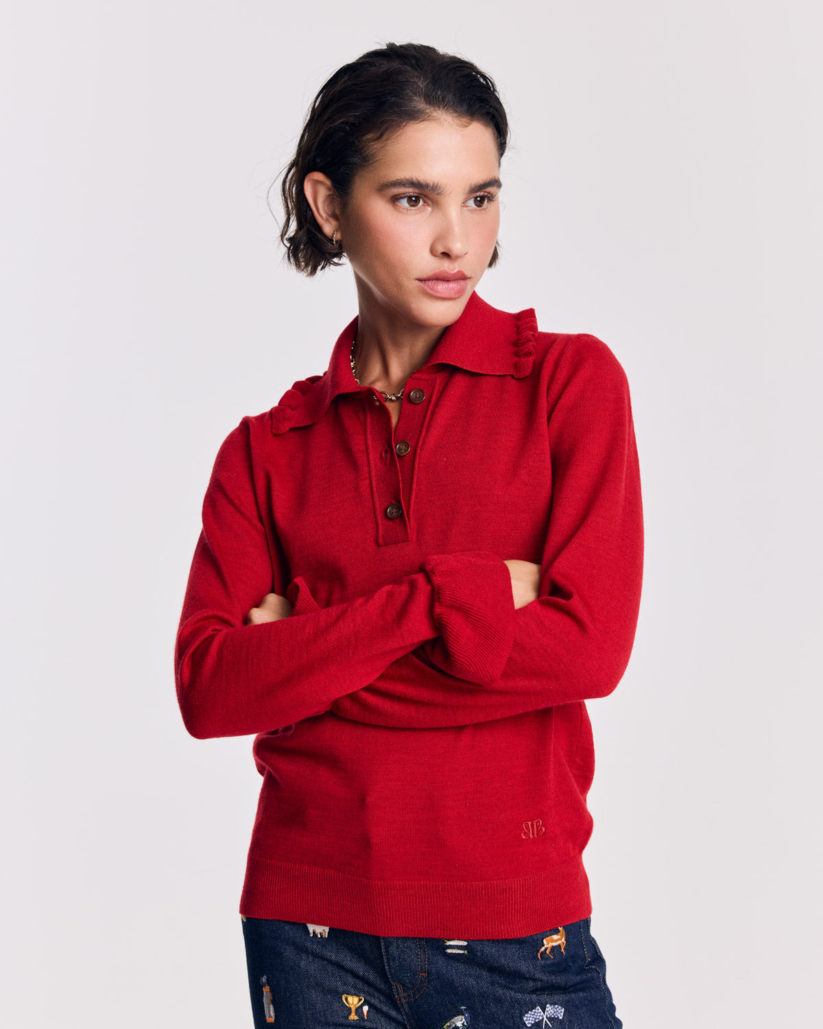 Pull Sonia rouge