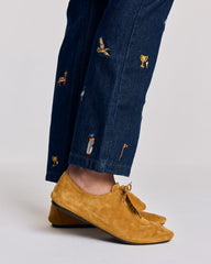 Derbies Achille languette cœur noisette