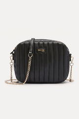Sac César chaine noir lisse
