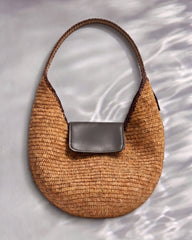Panier Umbra raphia et chocolat