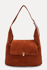 Sac Gala croûte de cuir brique