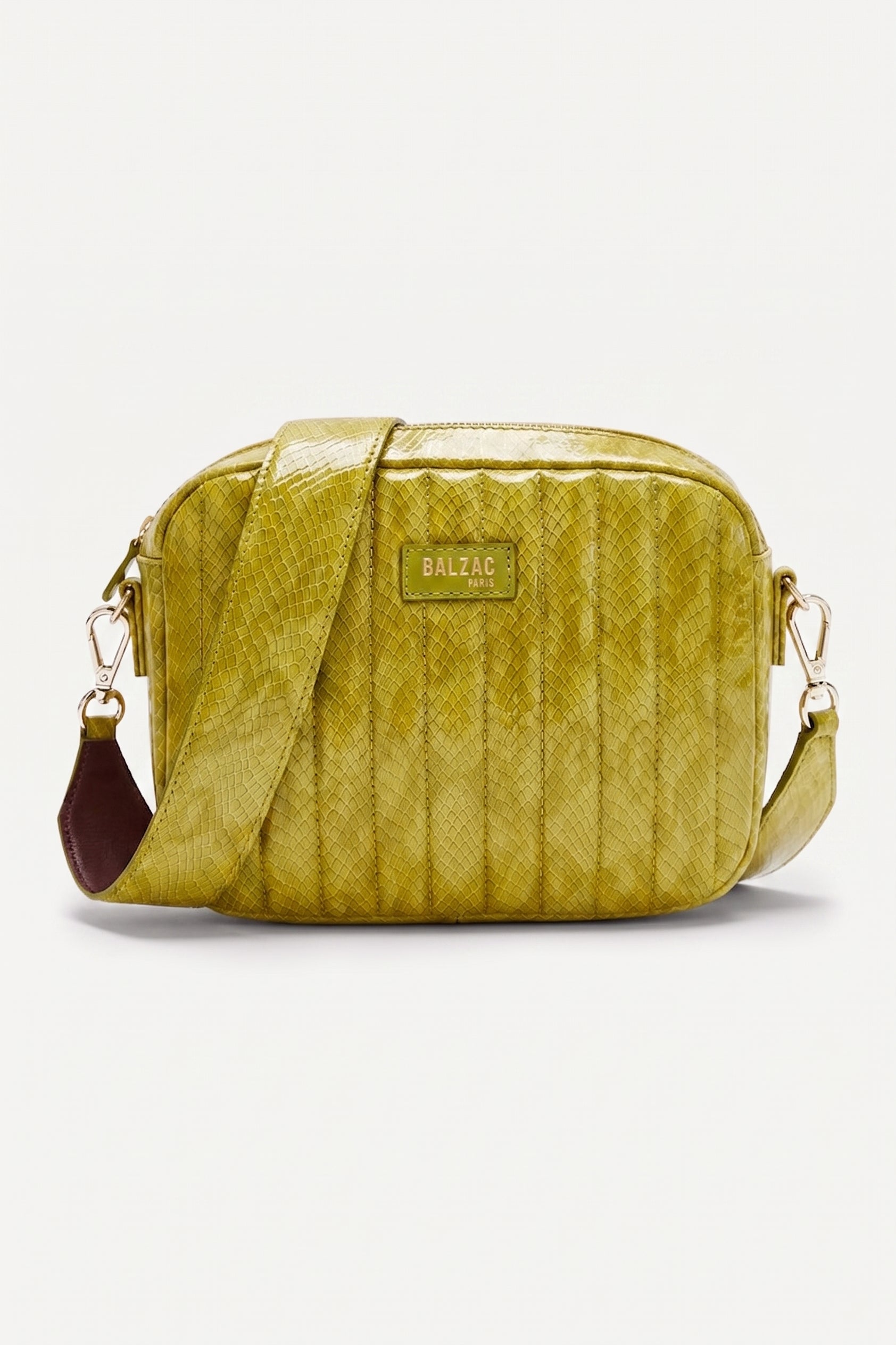 Sac César vernis embossé anis