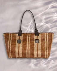 Panier Clément raphia et chocolat