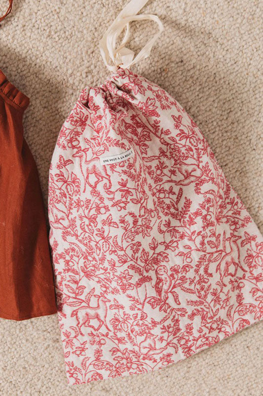 Pochon Homewear imprimé toile de Jouy