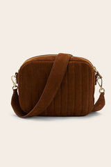 Sac César croûte de cuir chocolat