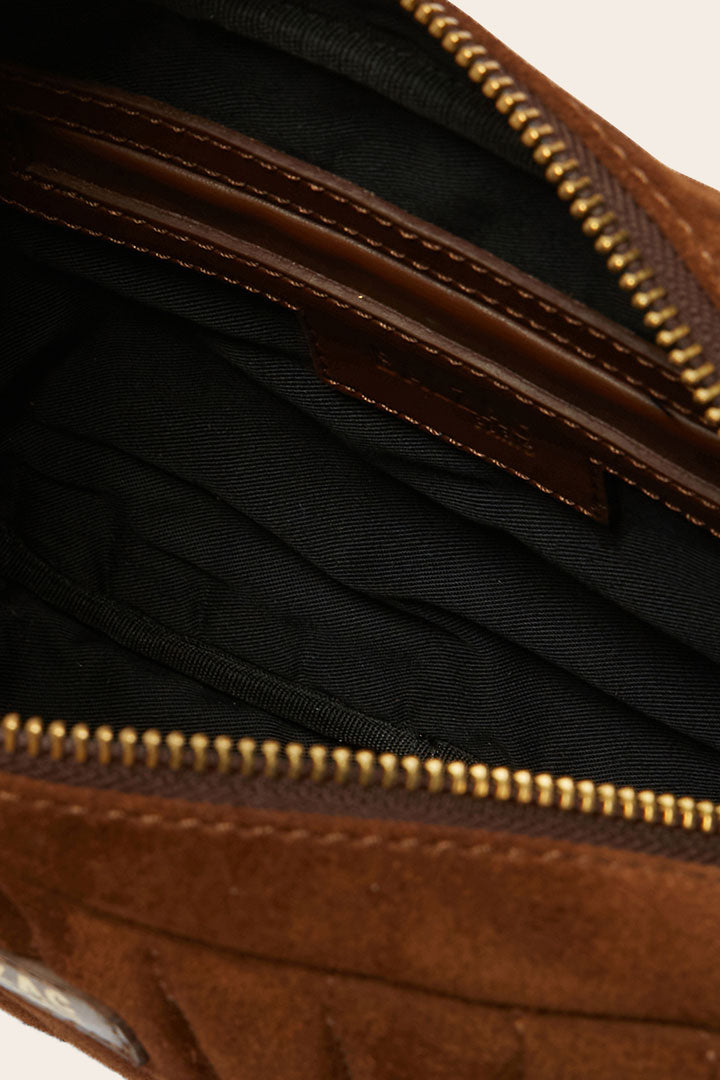 Sac César croûte de cuir chocolat