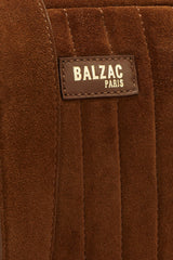 Sac César croûte de cuir chocolat