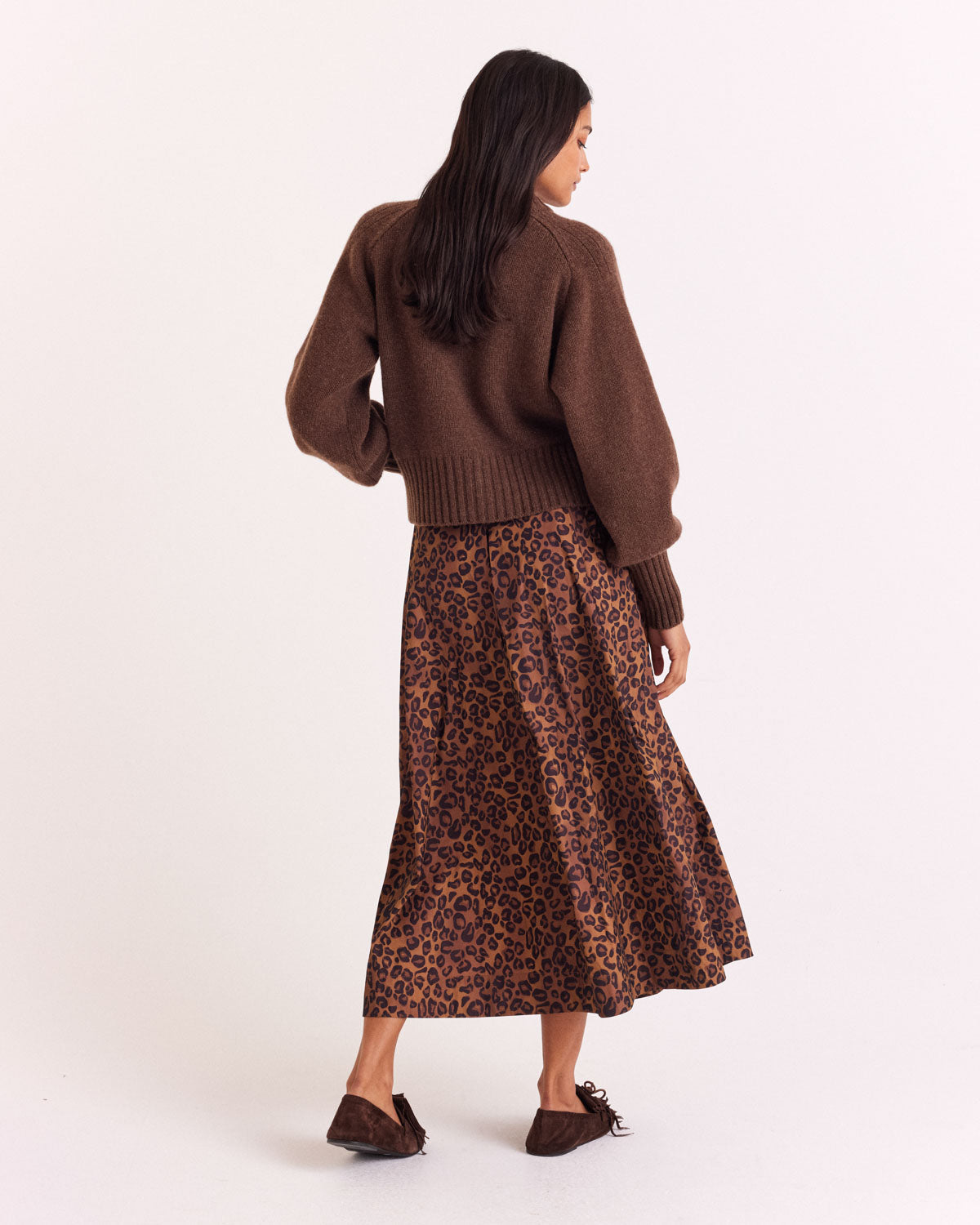Cardigan Hilda marron