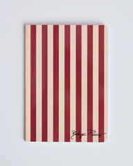 Carnet A5 2 rayures rouges et ecrues
