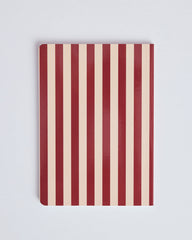 Carnet A5 2 rayures rouges et ecrues