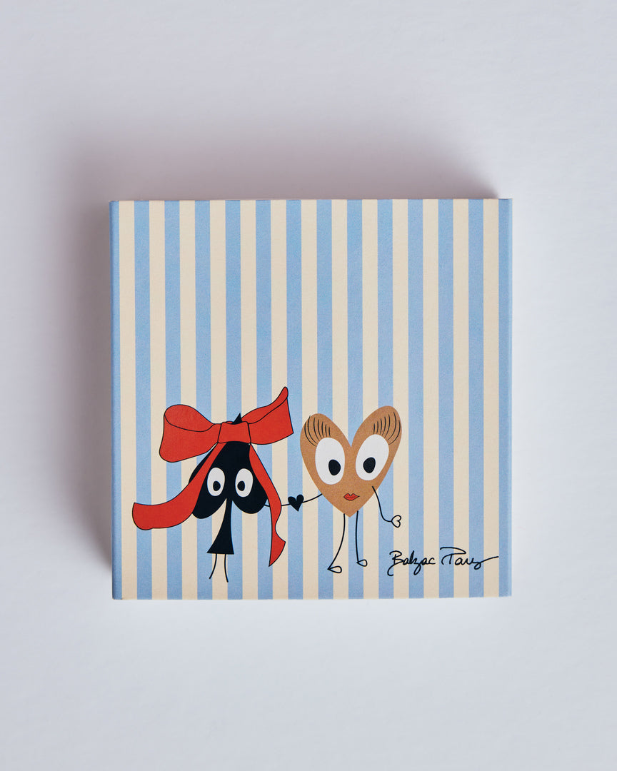 Boîte d'allumettes 2 - rayures bleues et ecrues