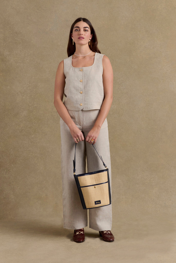 Gilet Marius sable
