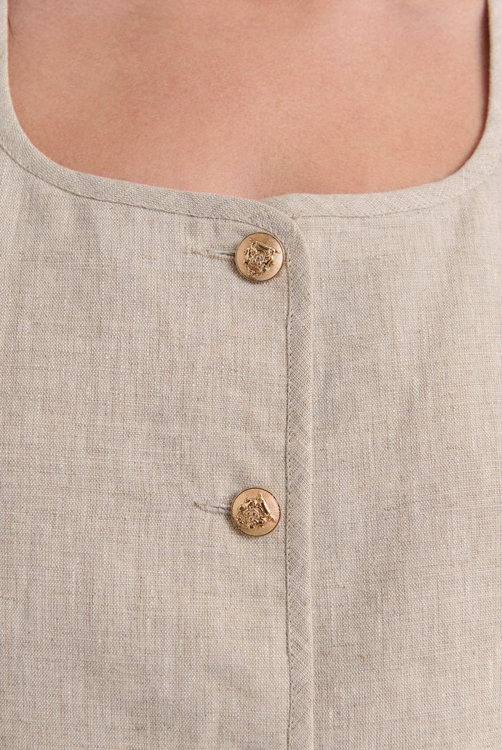 Gilet Marius sable