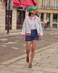 Cardigan Douillet gris et rouge My Melody