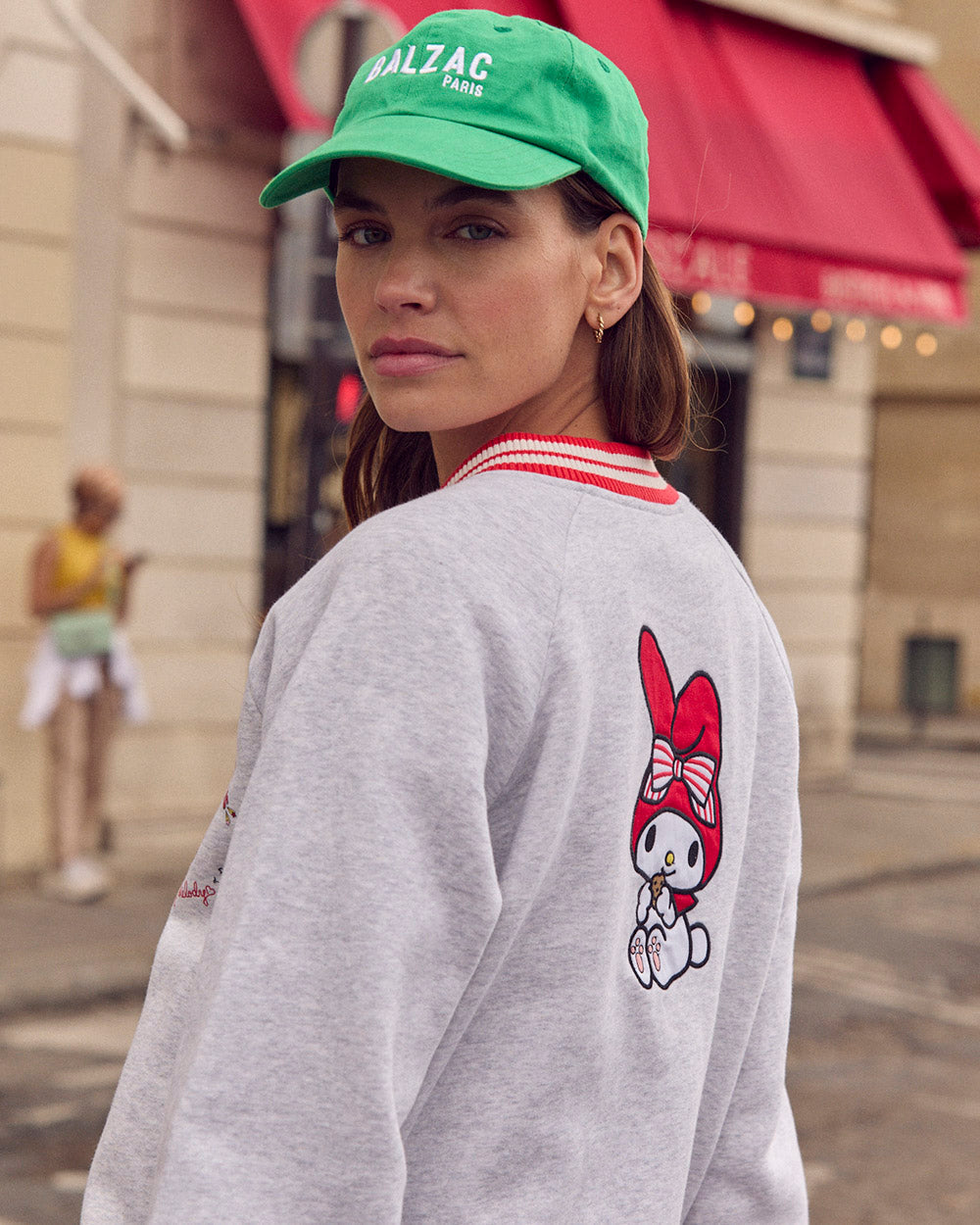 Cardigan Douillet gris et rouge My Melody