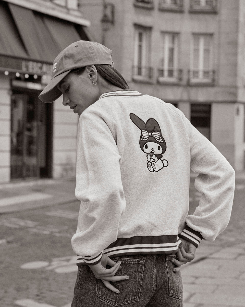 Cardigan Douillet gris et rouge My Melody