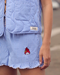 Gilet Nuance rayures bleu et blanc My Melody
