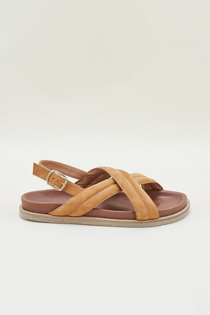 Sandales Petra nubuck camel