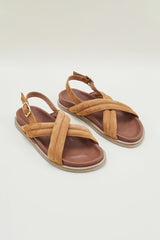 Sandales Petra nubuck camel