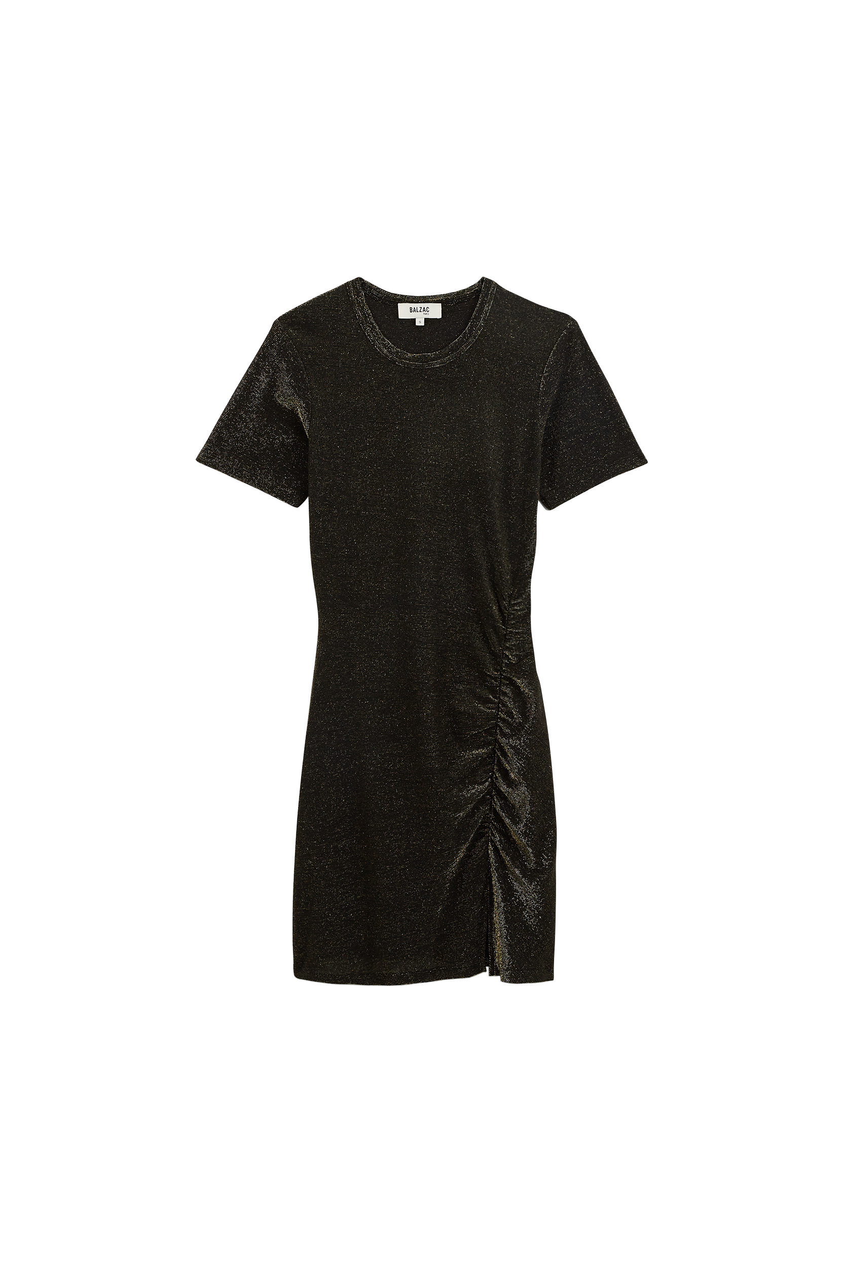 Robe Floréal noir irisé doré