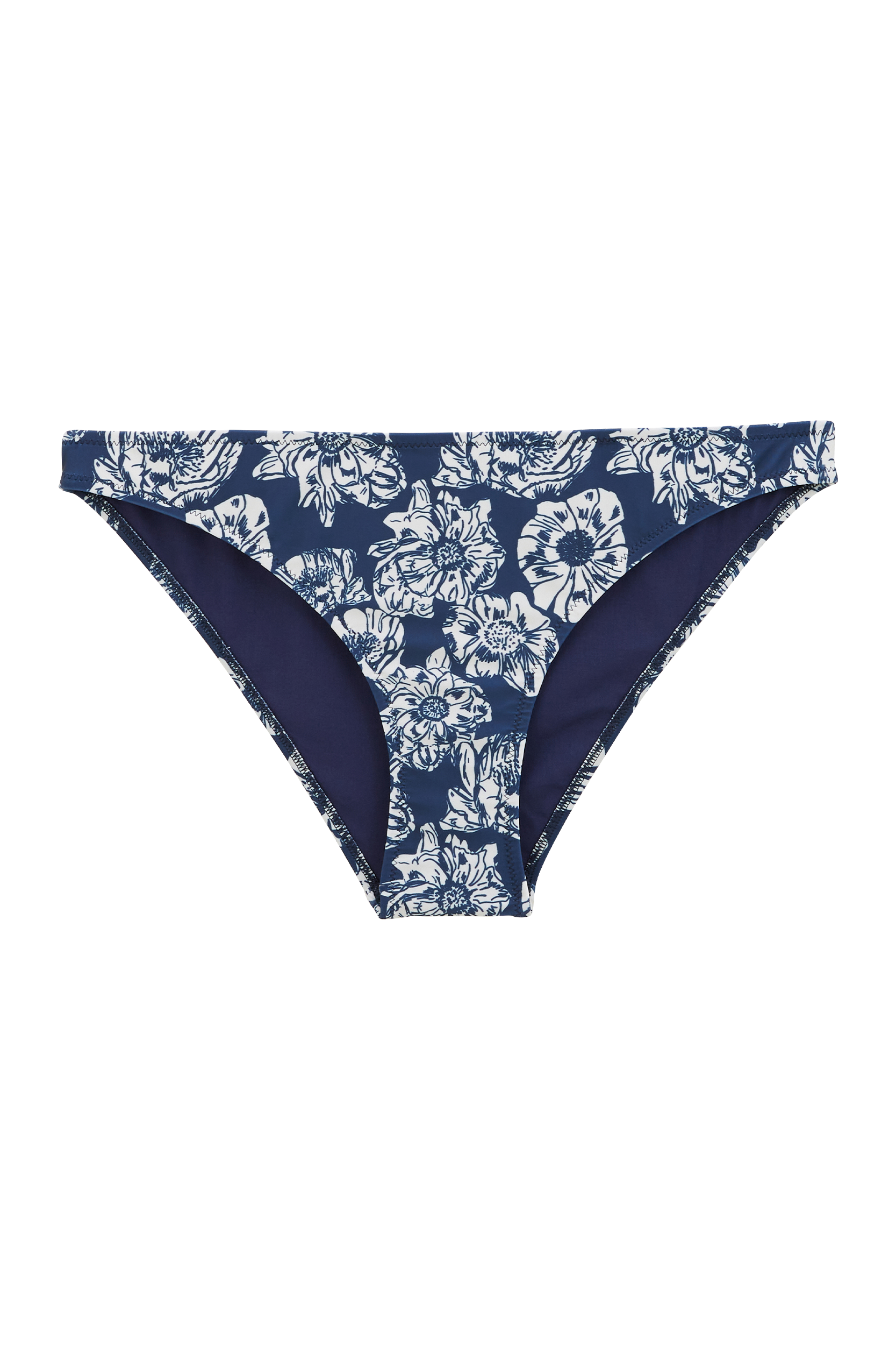 Bas de maillot Laura imprimé flower party marine et écru
