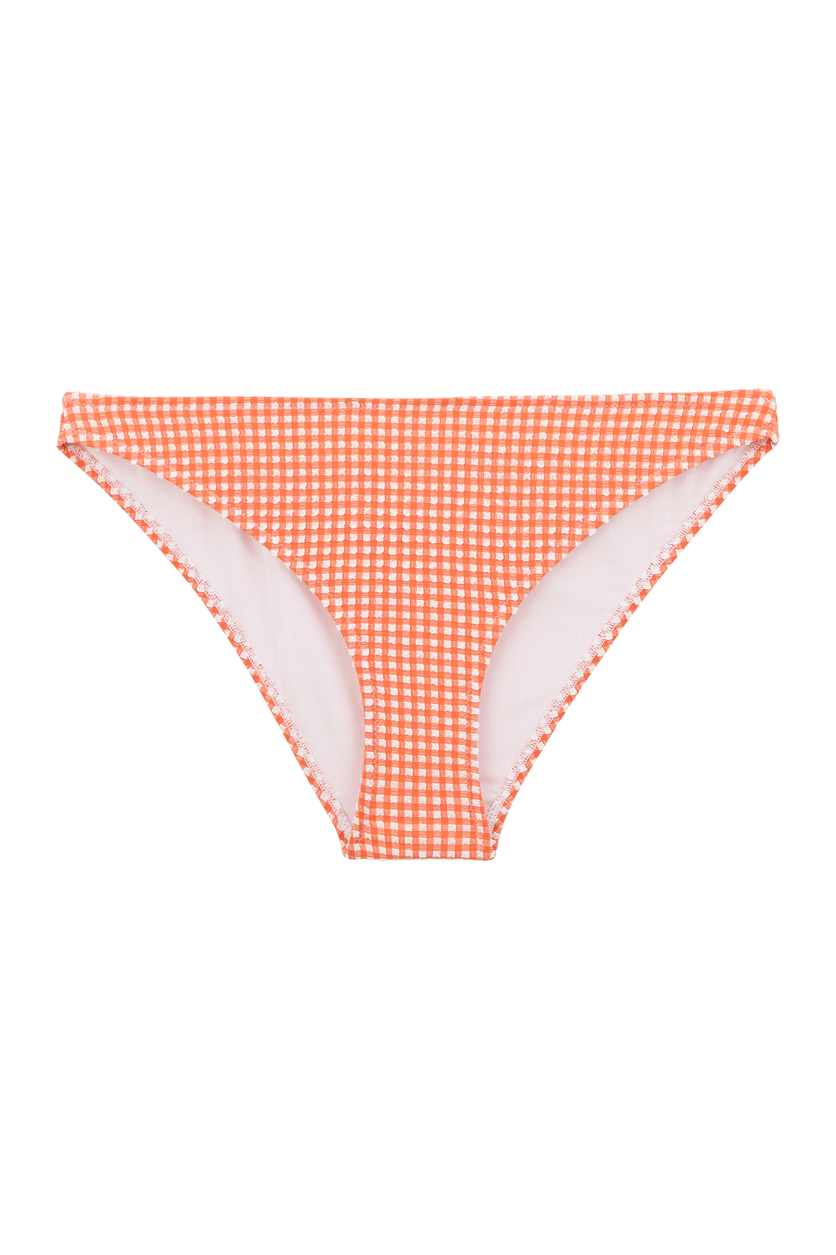 Bas de maillot Laura vichy orange et blanc