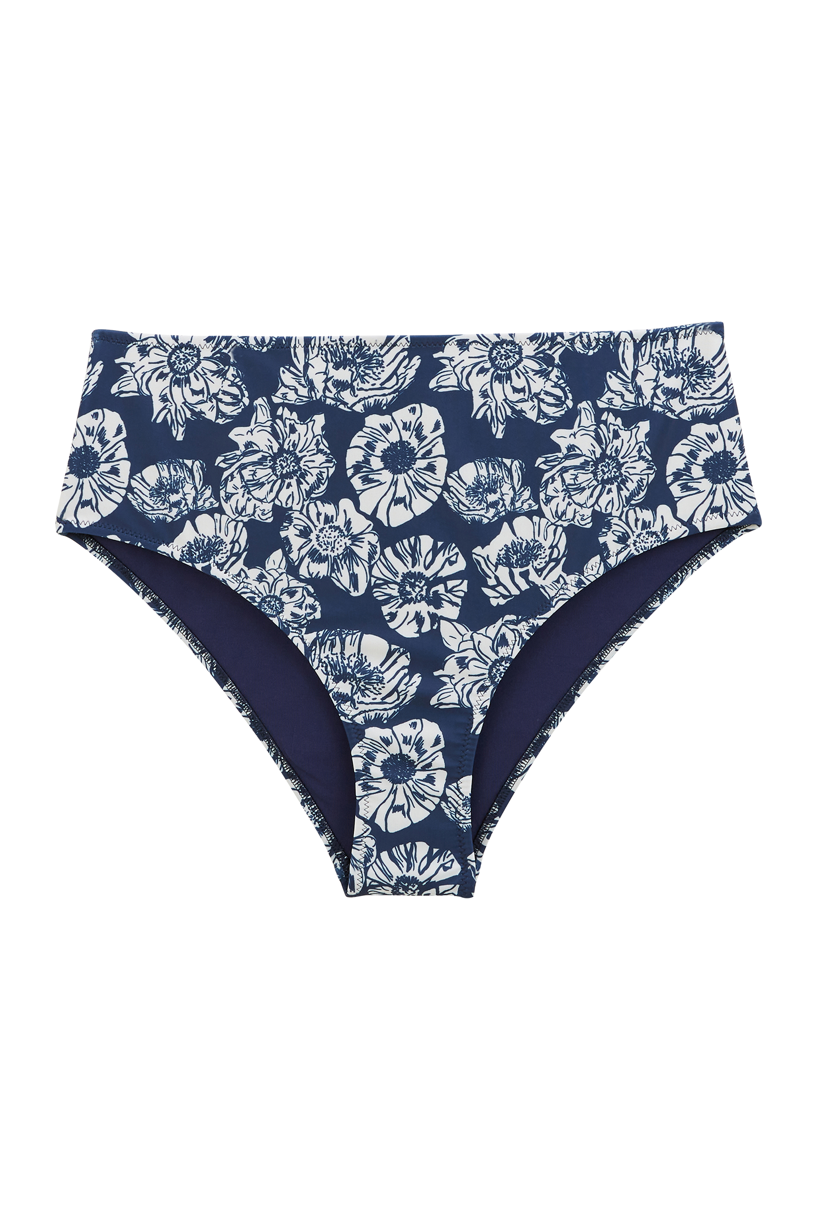 Bas de maillot Patchouli imprimé flower party marine et écru