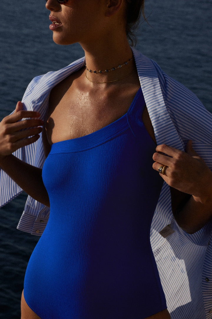 Chemise Ulysse rayures bleu et blanc