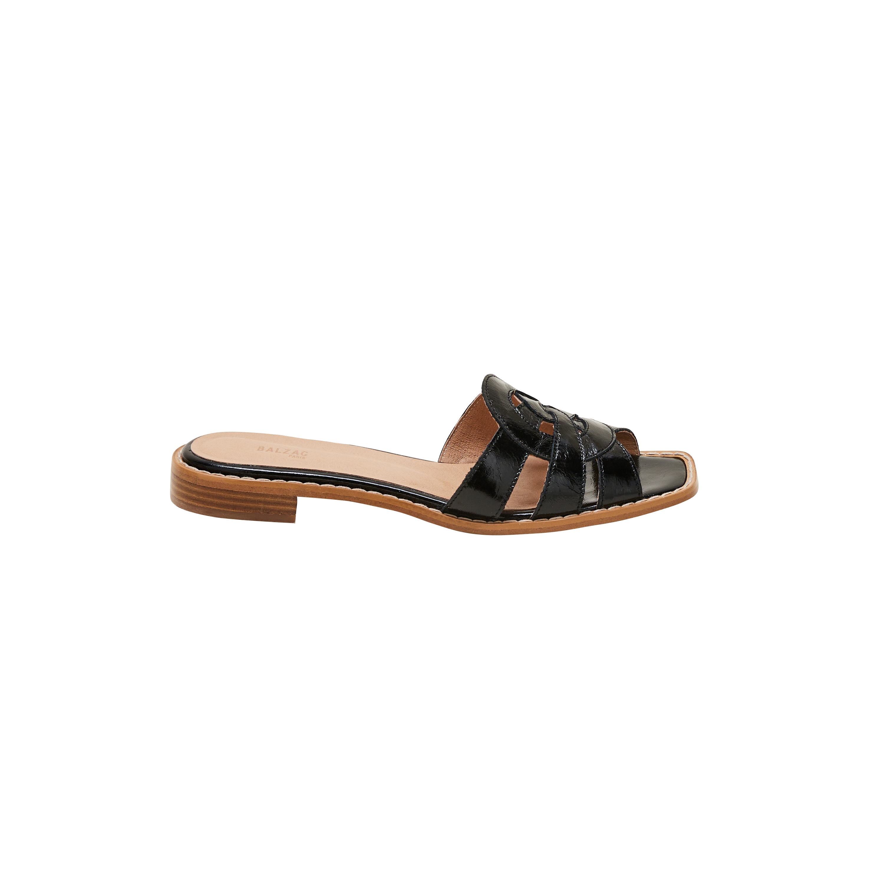 Sandales Melisse vernis noir