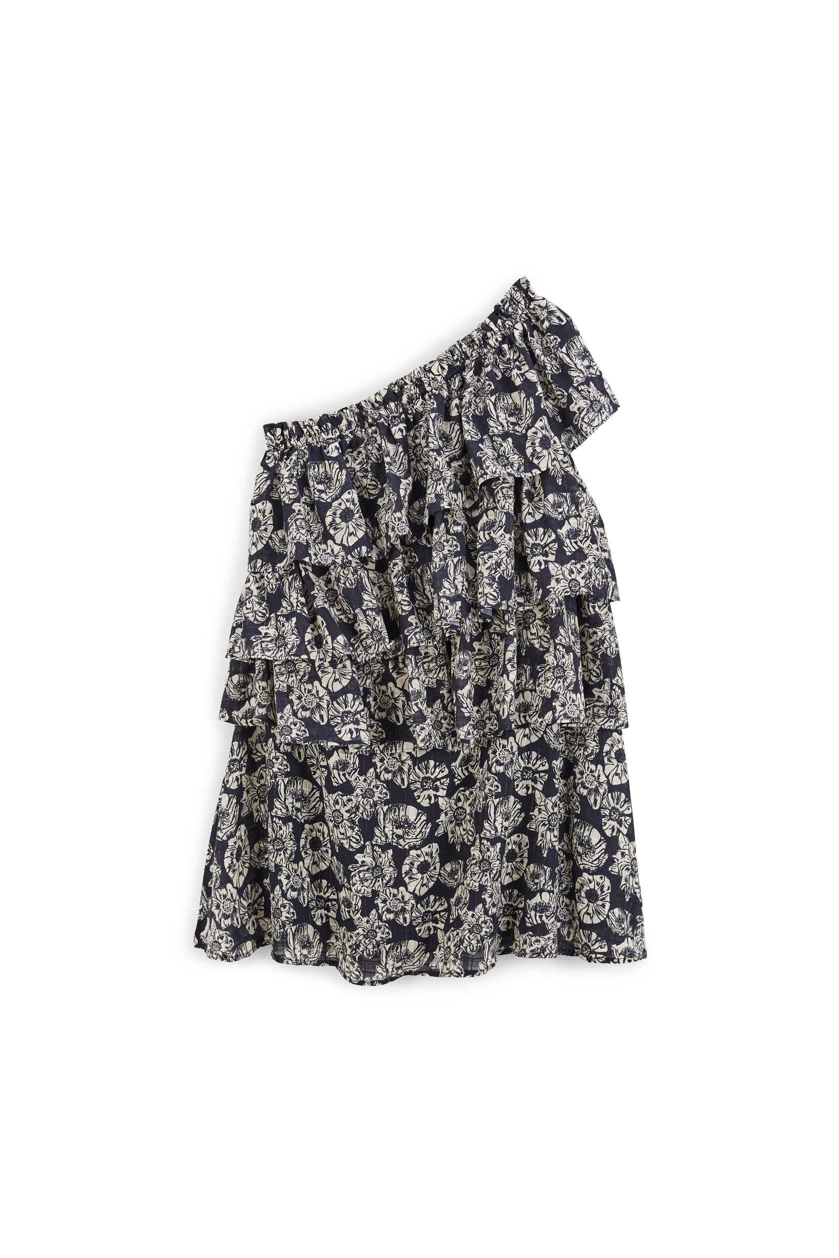 Robe Nouba imprimé flower party marine et écru