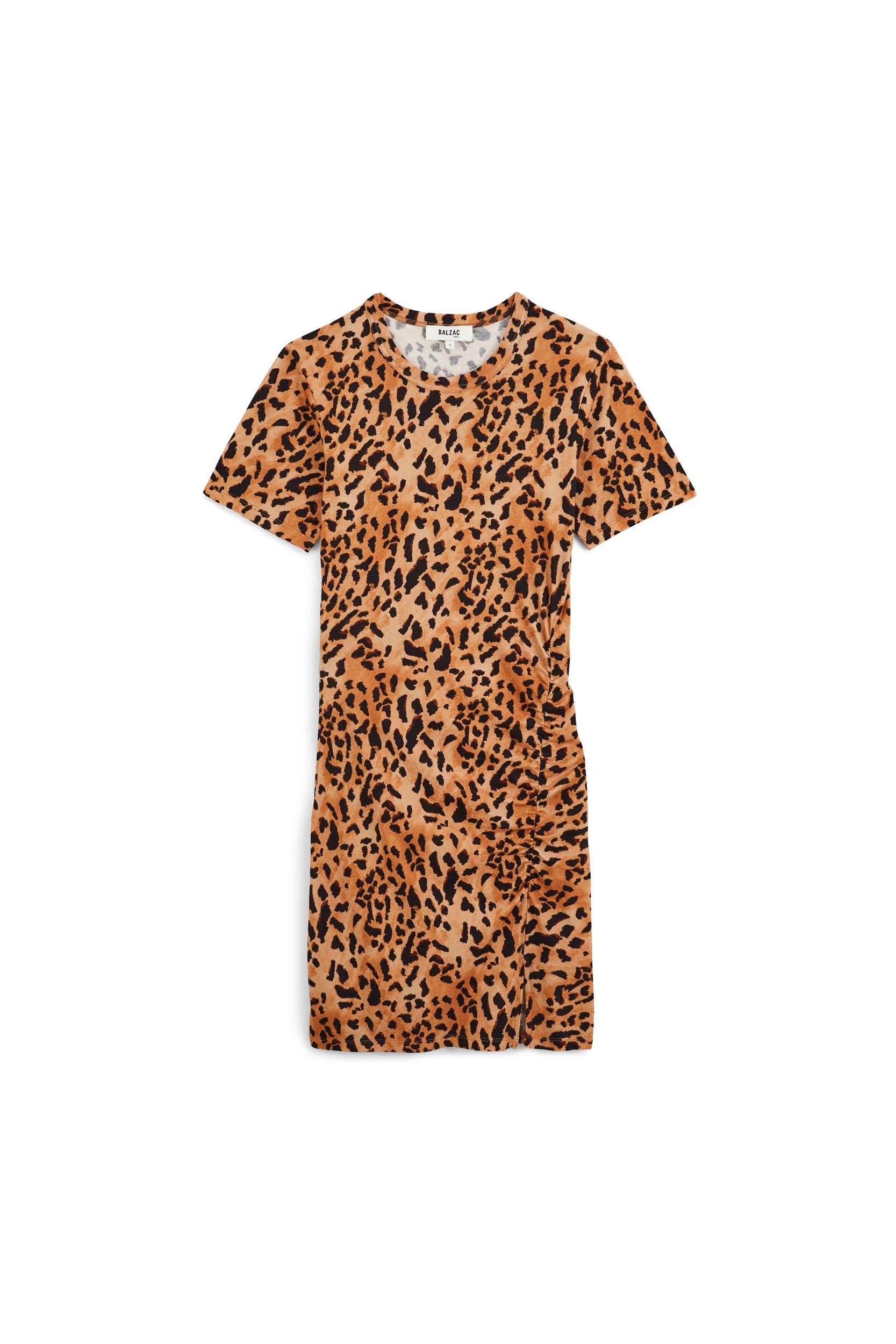 Robe Floréal guépard cappuccino