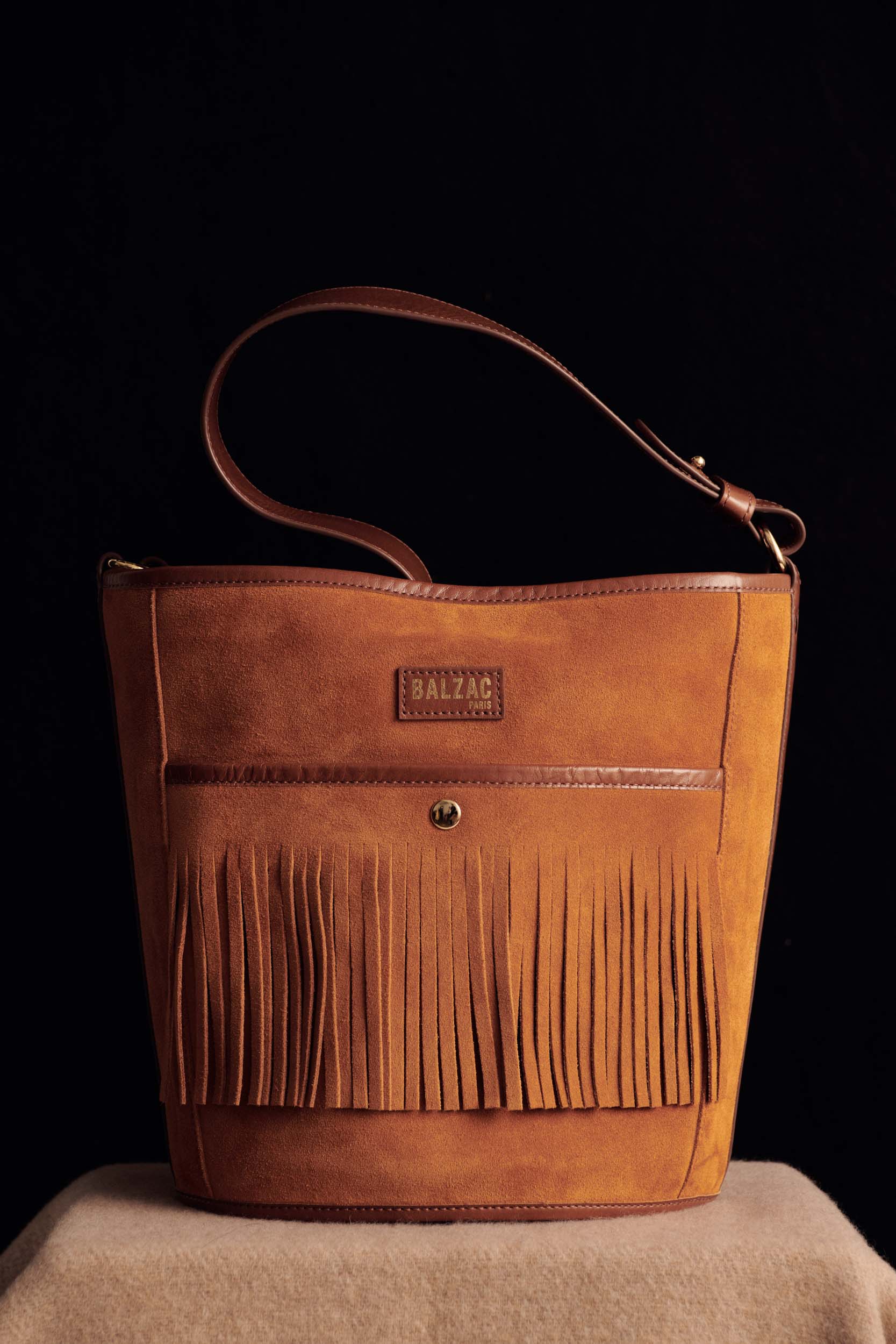 Sac Sofia franges camel