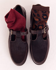 Chaussette Léo léopard fauve