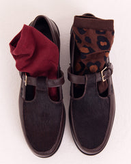 Chaussette Léo léopard fauve