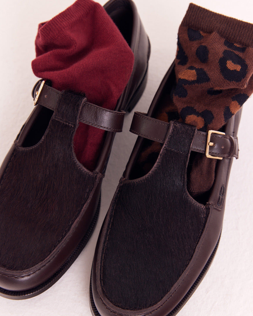 Mocassins Alban pony chocolat