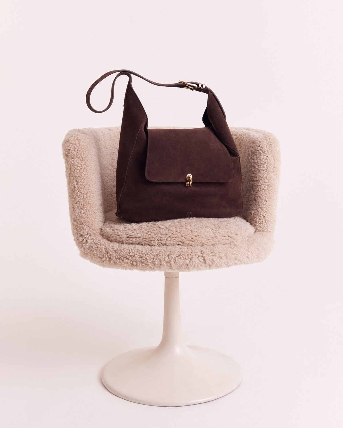 Sac Gala croûte de cuir moka