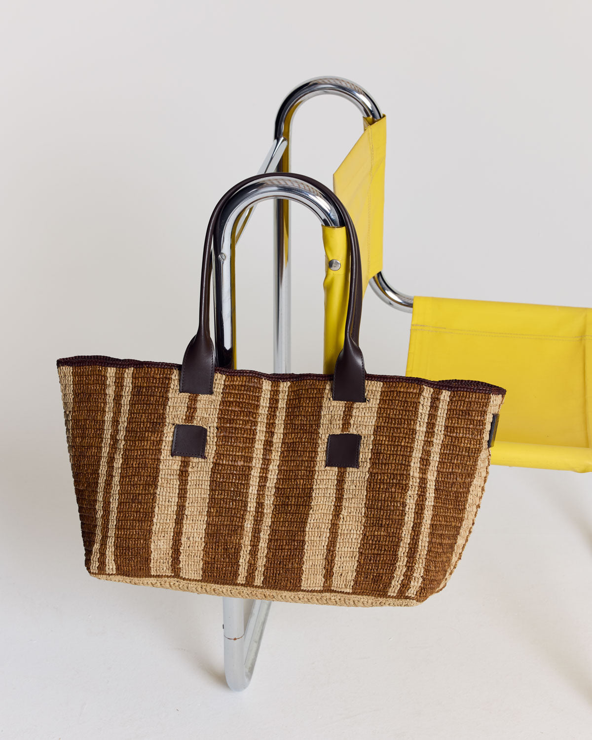Panier Clément raphia et chocolat