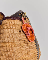 Porte-clés Tong raphia