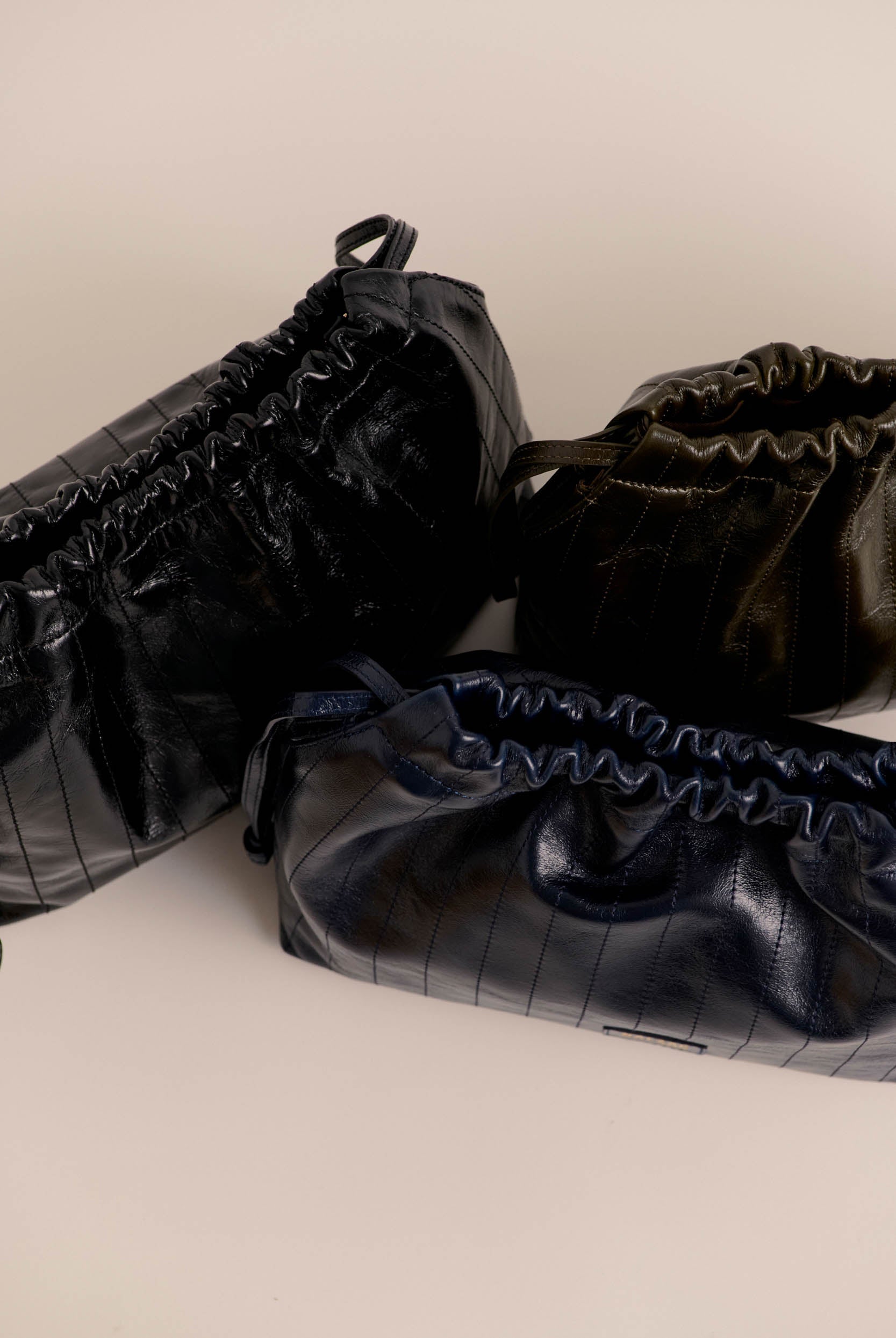 Sac Amaïa froissé bleu nuit