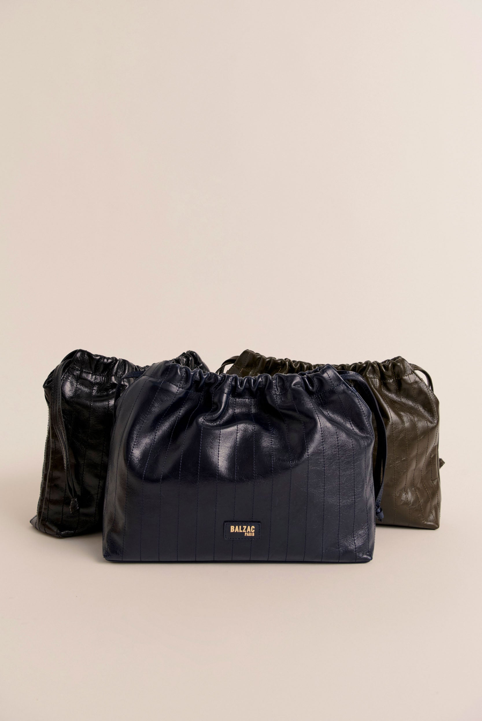 Sac Amaïa froissé bleu nuit