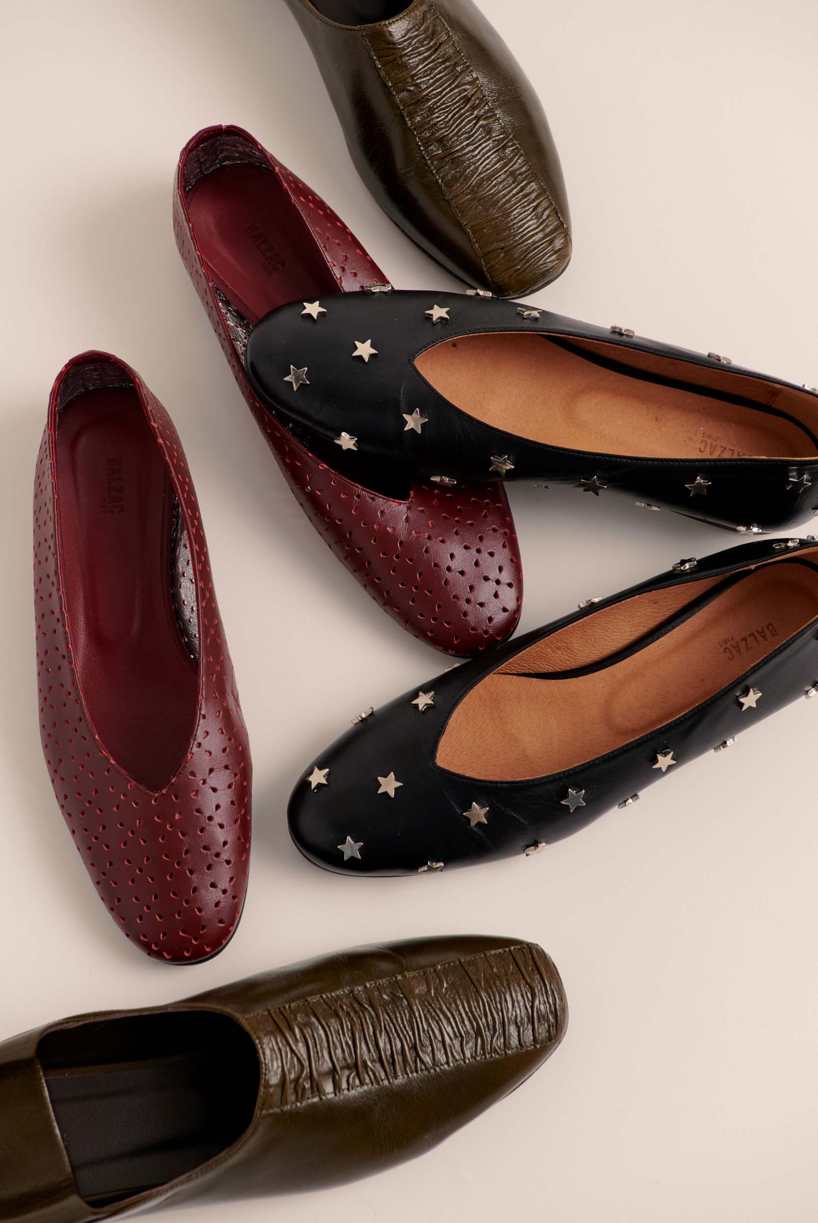 Ballerines Grace kaki