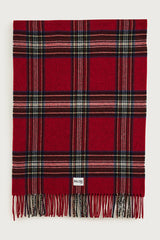 Écharpe Public tartan rouge